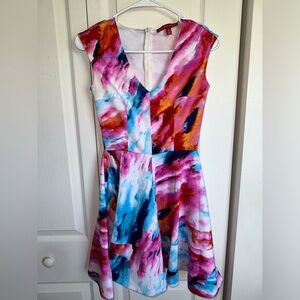 NWOT Saks Fifth Ave fit and flare skater dress size Small